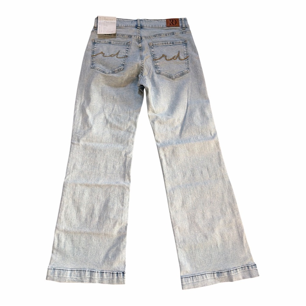 RANCH DRESSN SIGNATURE LIGHT WASH TROUSER SIZE LARGE 12 MIDRISE STRETCH NWT - Picture 2 of 5